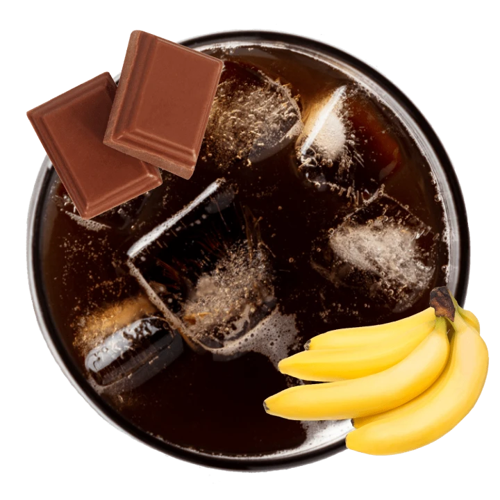 Chocolate covered banana cold brew